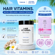 Viên Uống Codeage Hair Vitamins 120 Viên – Hỗ Trợ Giảm Gãy Rụng, Nuôi Dưỡng Tóc Chắc Khỏe Từ Bên Trong