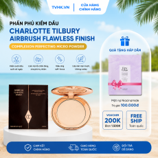 Phấn phủ nén Charlotte Tilbury Airbrush Flawless Finish 8g Tone 1 Fair – Mịn lì, kiềm dầu và làm mờ lỗ chân lông